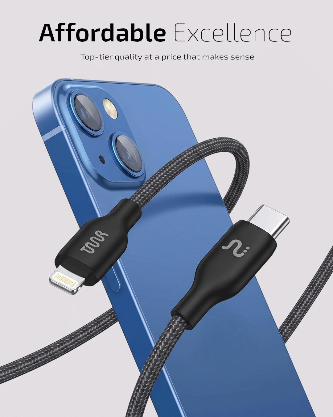 Prime Plus 60W USB-C to USB-C Cable