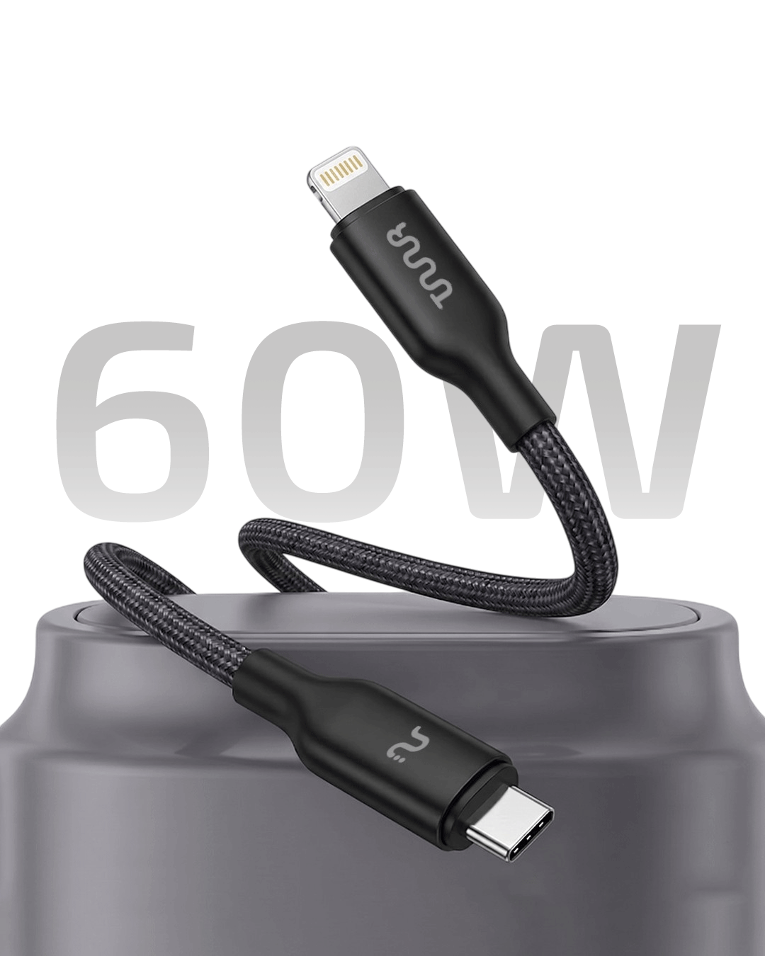 Prime Plus 60W USB-C to USB-C Cable