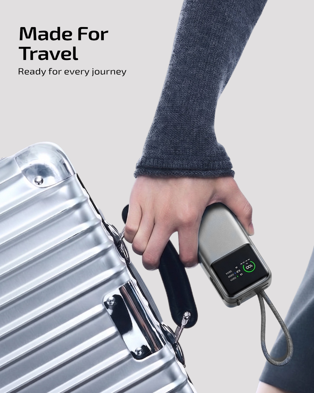 Omi 20,000 mAh Power Bank 130W with interactive Display