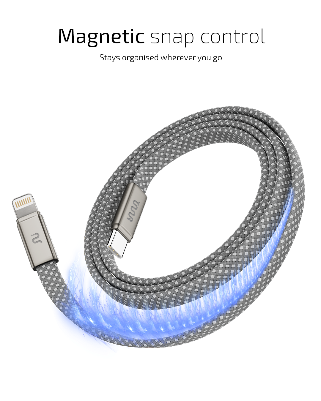 Snap X USB-C to Lightning Magnetic Charging Cable