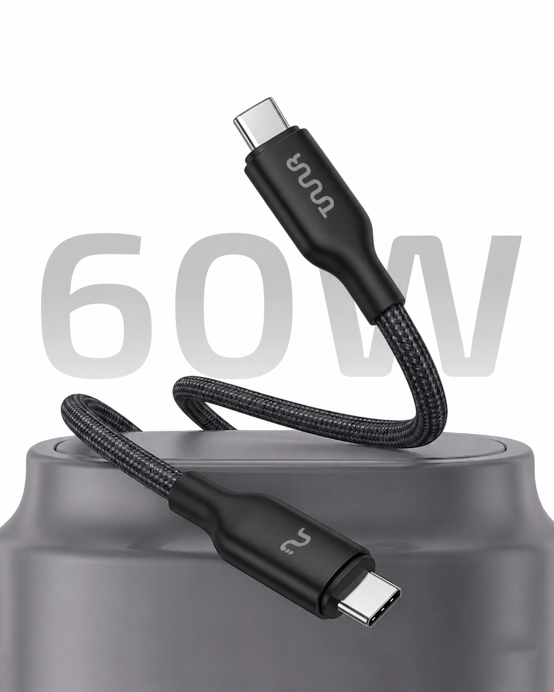 Prime Plus 60W USB-C to USB-C Cable