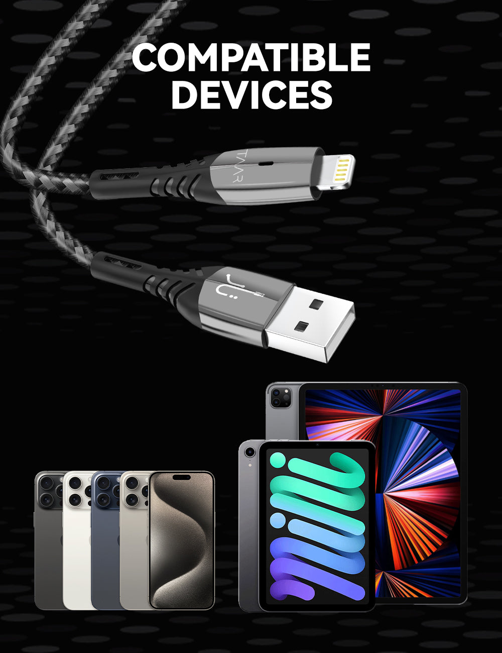 Android Power Link Taar USB-A to Lightning Cable (Nylon) – ConnectWithTaar