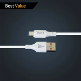 Basic Micro Usb 3A White / Single Product 1 Meter